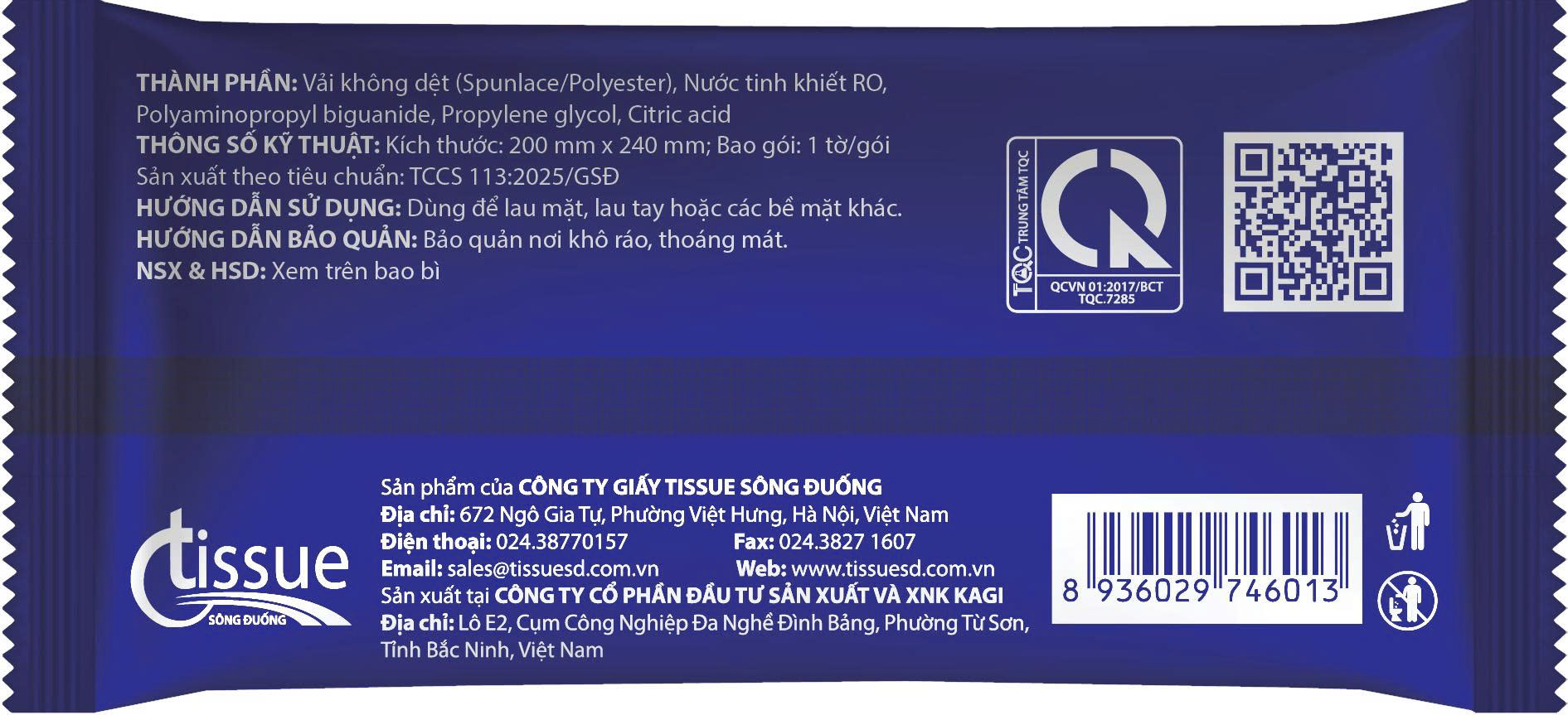 Khăn lạnh 1 tờ Watersilk