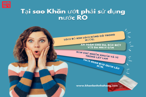 Nước RO thành phần quyết định quá trình sản xuất khăn ướt